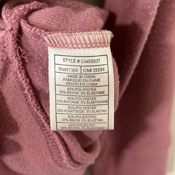 Cupcakes and Cashmere Pink Cowl Neck Sweater Size Large - Picture 7 of 8